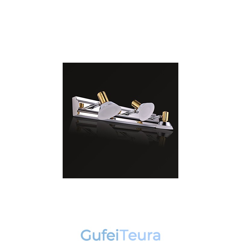 פמוטי קיר תאורת אמבטיה מודרנית עכשווית מתכת