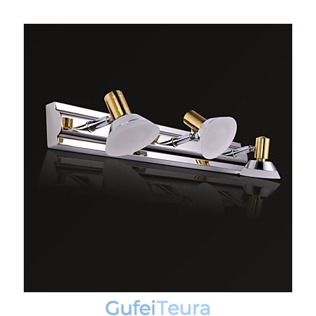 פמוטי קיר תאורת אמבטיה מודרנית עכשווית מתכת