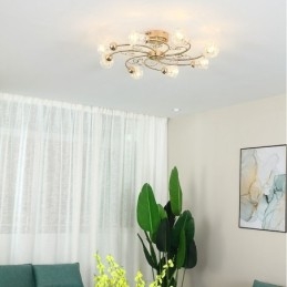 אורות אלומיניום אומנותיים עם גבישים