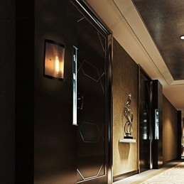 סגנון וינטג' פשטות פלדה רשת תיל ומתכת פמוט קיר סלון מסדרון עליית גג מוסך מרתף מנורת קיר