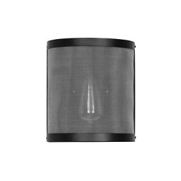 סגנון וינטג' פשטות פלדה רשת תיל ומתכת פמוט קיר סלון מסדרון עליית גג מוסך מרתף מנורת קיר