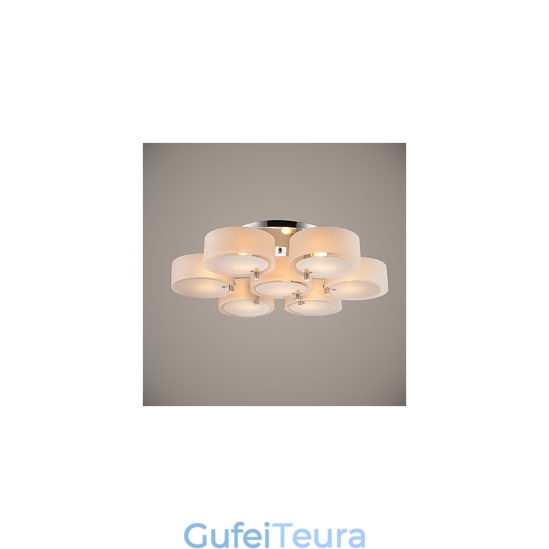 Flush Mount Modern Contemporary 7 אורות מתכת קלה לתקרה