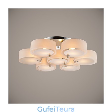 Flush Mount Modern Contemporary 7 אורות מתכת קלה לתקרה Flush Mount Modern Contemporary 7 אורות מתכת קלה לתקרה