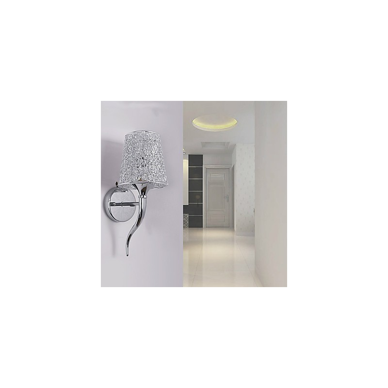 מנורה כסופה ליד המיטה מנורות קיר מנורות אינסטלציה מלכודת רקע מראה אור