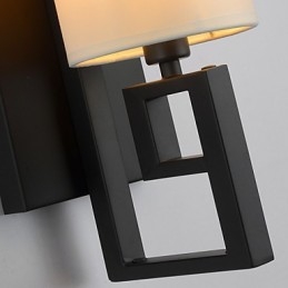 מנורת מודרנית בסגנון אמריקאי עתיק סלון חדר שינה חדרי מלון מנורת קיר בד לבן