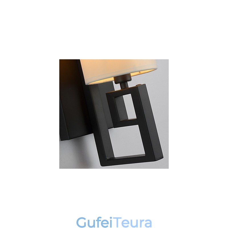 מנורת מודרנית בסגנון אמריקאי עתיק סלון חדר שינה חדרי מלון מנורת קיר בד לבן