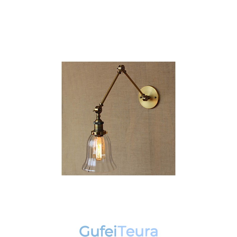 מדינה אמריקאית מילאנו נורדי ציפוי ברונזה זכוכית כפולה זרוע ארוכה זרוע של המרפסת קישוט קיר