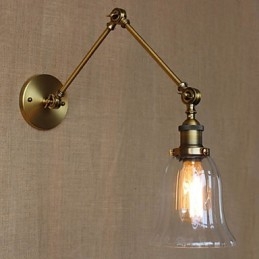 מדינה אמריקאית מילאנו נורדי ציפוי ברונזה זכוכית כפולה זרוע ארוכה זרוע של המרפסת קישוט קיר