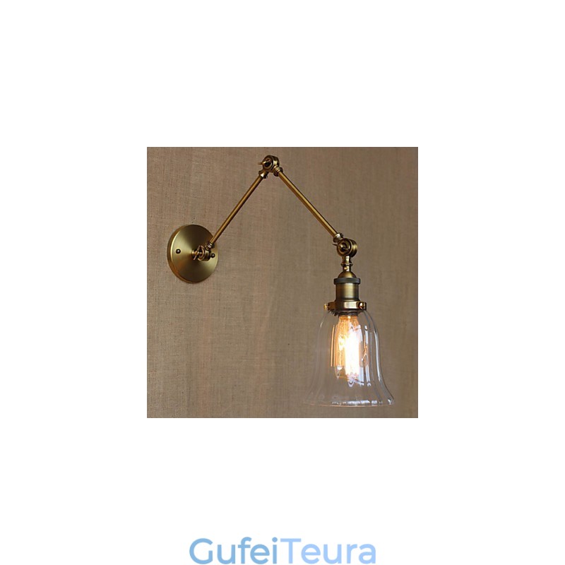 מדינה אמריקאית מילאנו נורדי ציפוי ברונזה זכוכית כפולה זרוע ארוכה זרוע של המרפסת קישוט קיר