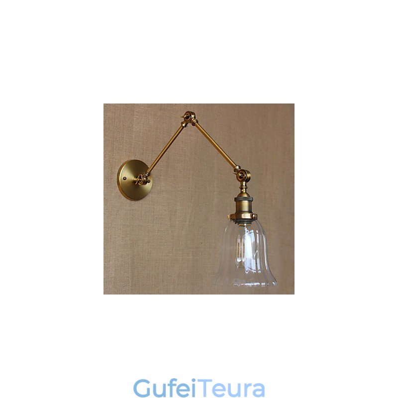 מדינה אמריקאית מילאנו נורדי ציפוי ברונזה זכוכית כפולה זרוע ארוכה זרוע של המרפסת קישוט קיר