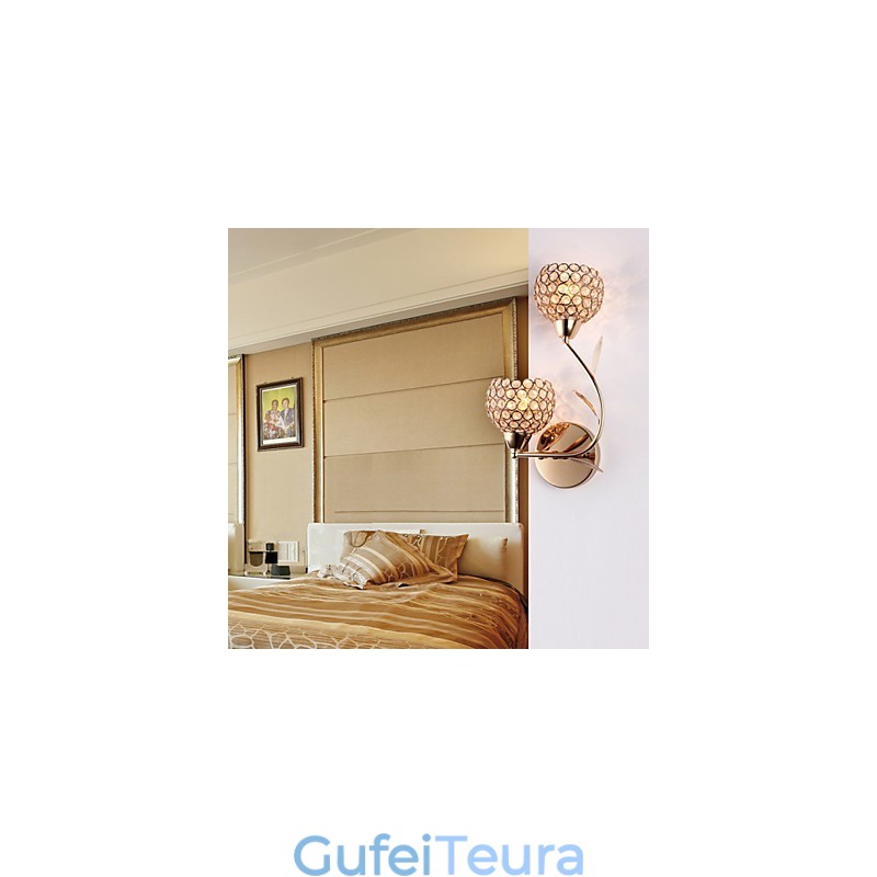 פמוטי קיר קריאת אורות קיר קריסטל מיני סגנון מודרני עכשווי מתכת