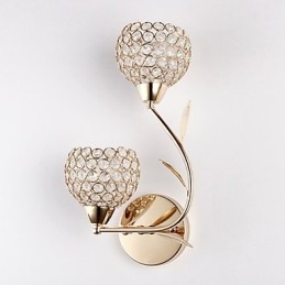 פמוטי קיר קריאת אורות קיר קריסטל מיני סגנון מודרני עכשווי מתכת