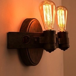 אמריקאי קריאייטיב שחזור דרכים עתיקות יצוק ברזל מלא ירח מצ'טות מנורות קיר