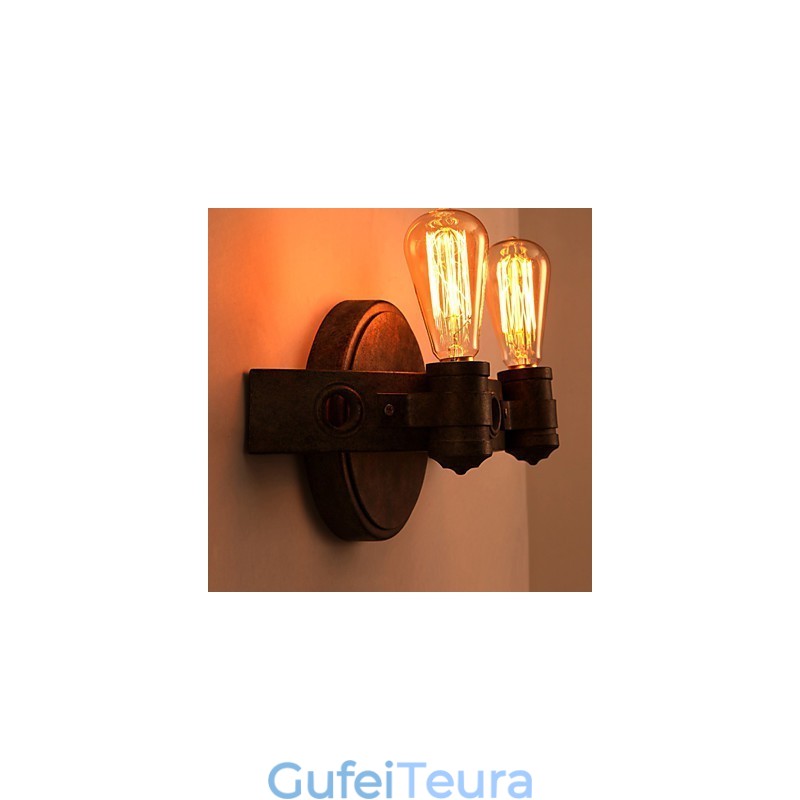 אמריקאי קריאייטיב שחזור דרכים עתיקות יצוק ברזל מלא ירח מצ'טות מנורות קיר