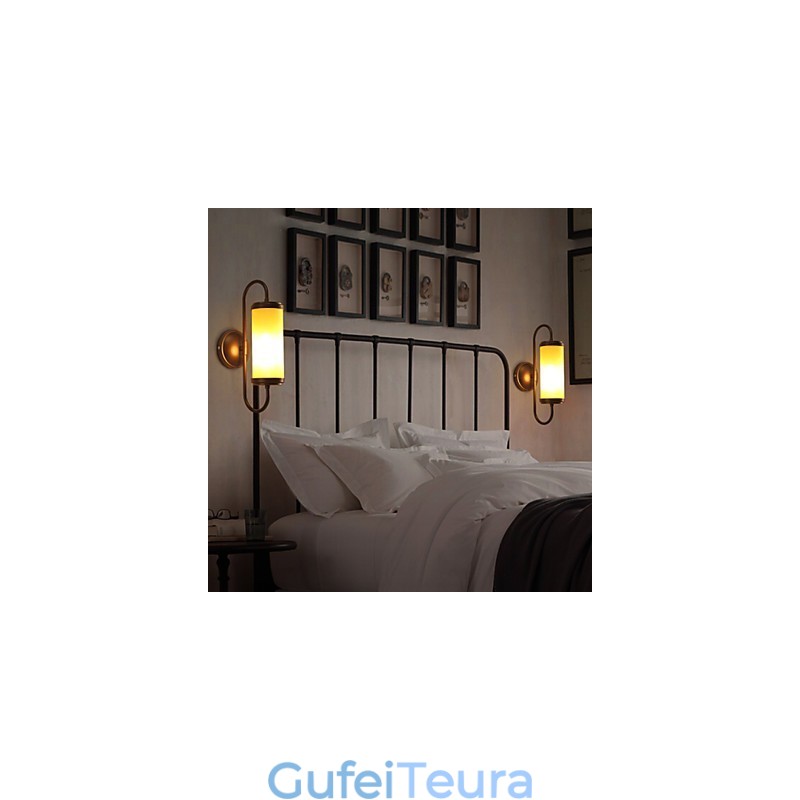 מדינה אמריקאית חוזה ועכשווית משחזרת דרכים עתיקות פמוט מנורות קיר