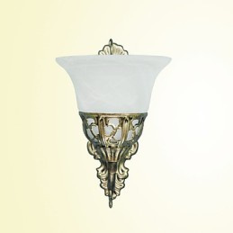 מנורות קיר אירופאיות ציפוי חומר מתכת תאורה ברונזה עם ליד המיטה סלון מראה קדמית מרפסת מנורת