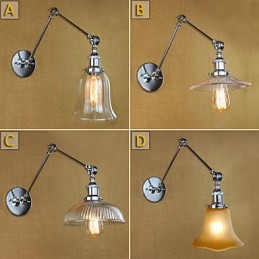 פמוטים קיר תאורת אמבטיה חיצונית קיר אורות קיר קריאה אורות קיר מודרני עכשווי זכוכית