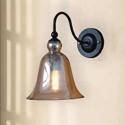 Loft Vintage תעשייתי מקס כפרי פמוטי קיר E27