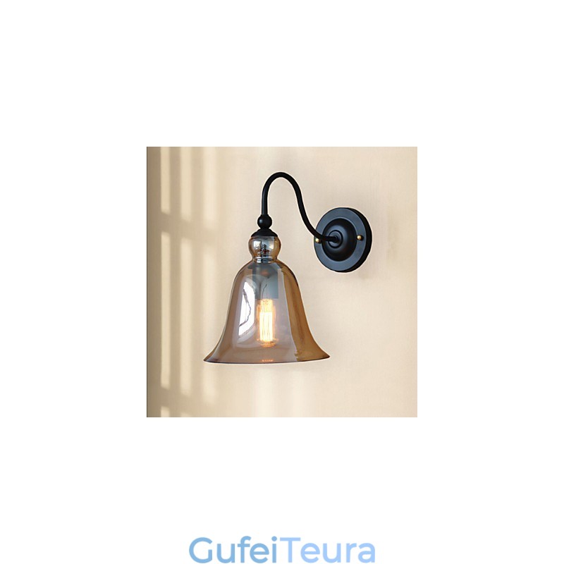 Loft Vintage תעשייתי מקס כפרי פמוטי קיר E27