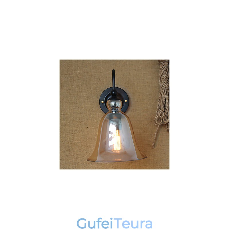 Loft Vintage תעשייתי מקס כפרי פמוטי קיר E27