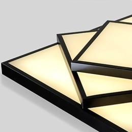 תאורת תקרה מודרנית עכשווית מרובעת