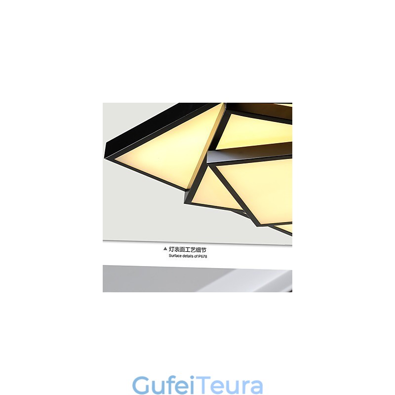 תאורת תקרה מודרנית עכשווית מרובעת