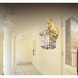 מנורת חוץ מנורת גן מנורת חוץ מנורת נחושת מלאה ב