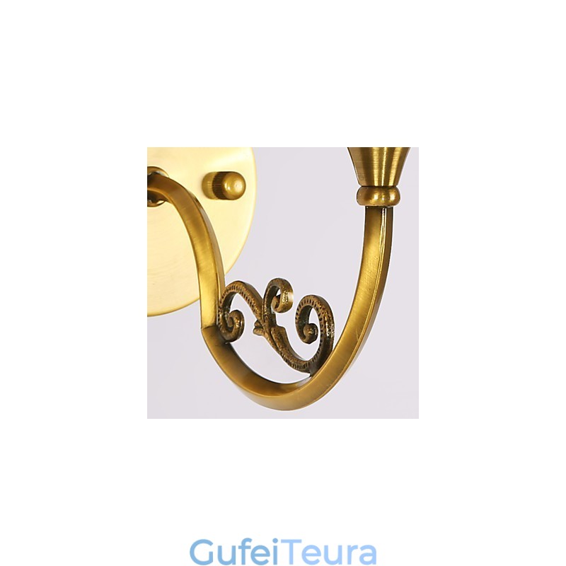 מנורות קיר קלאסיות לחדר שינה פשוט מתכת סלון קיר פמוט בר קפה מסדרון מרפסת מנורת קיר