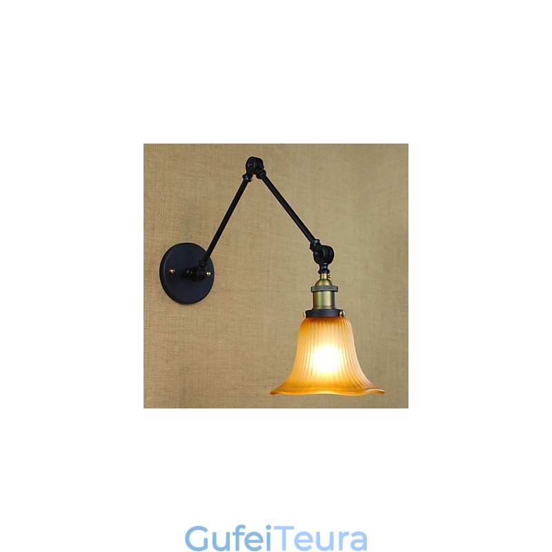 פמוטים קיר תאורת אמבטיה חיצונית קיר אורות קיר קריאה אורות קיר כפרי לודג' מתכת