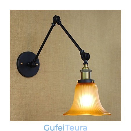 פמוטים קיר תאורת אמבטיה חיצונית קיר אורות קיר קריאה אורות קיר כפרי לודג' מתכת