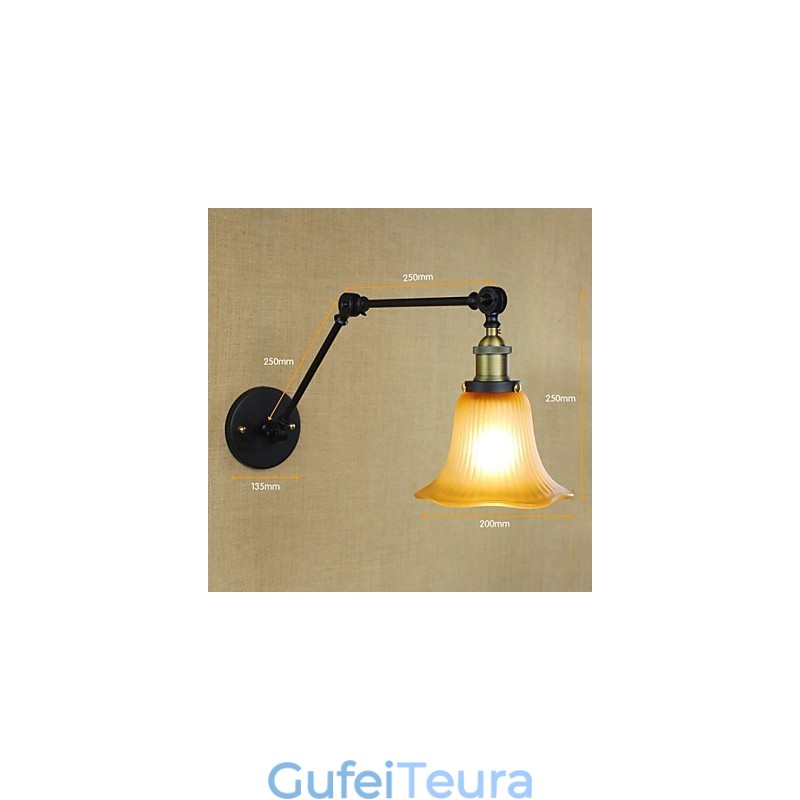 פמוטים קיר תאורת אמבטיה חיצונית קיר אורות קיר קריאה אורות קיר כפרי לודג' מתכת