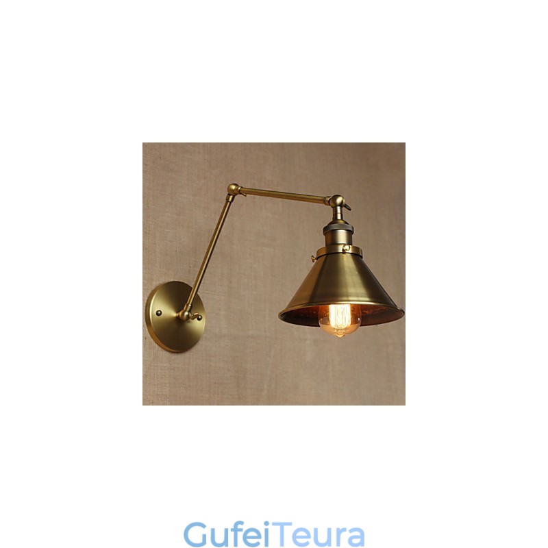 כפרי אמריקאי רטרו ברונזה מחסן מסעדה בית קפה פמוט קיר דקורטיבי