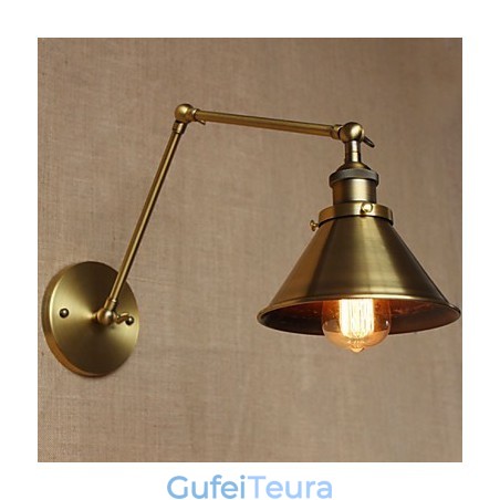 כפרי אמריקאי רטרו ברונזה מחסן מסעדה בית קפה פמוט קיר דקורטיבי