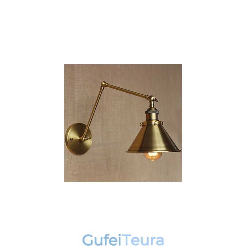 כפרי אמריקאי רטרו ברונזה מחסן מסעדה בית קפה פמוט קיר דקורטיבי