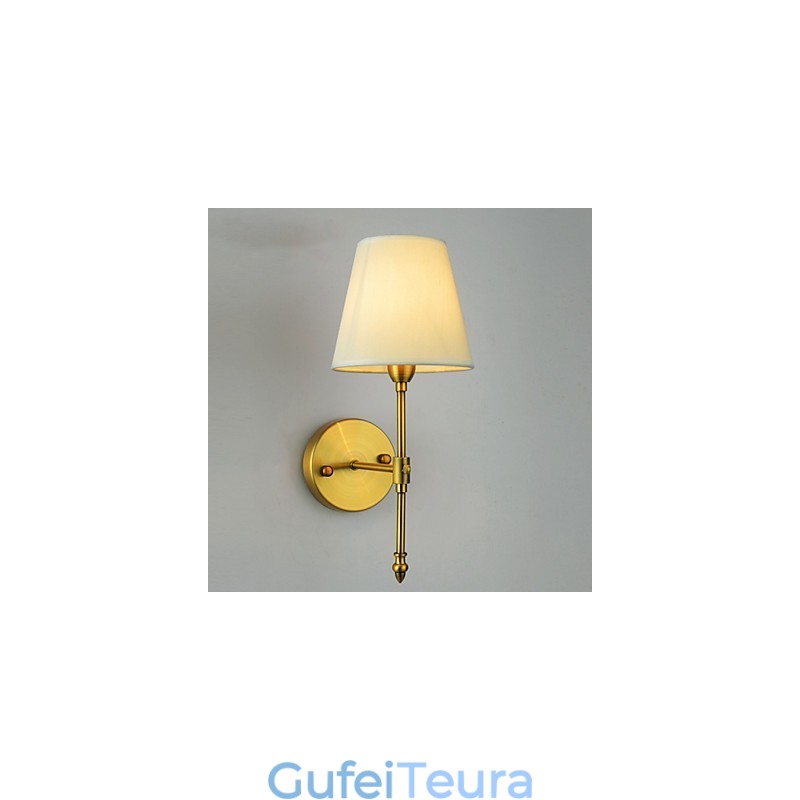 מנורות קיר קלאסיות לחדר שינה פשוט מתכת סלון קיר פמוט בר קפה מסדרון מרפסת מנורת קיר