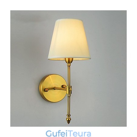 מנורות קיר קלאסיות לחדר שינה פשוט מתכת סלון קיר פמוט בר קפה מסדרון מרפסת מנורת קיר