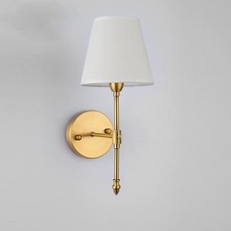 מנורות קיר קלאסיות לחדר שינה פשוט מתכת סלון קיר פמוט בר קפה מסדרון מרפסת מנורת קיר