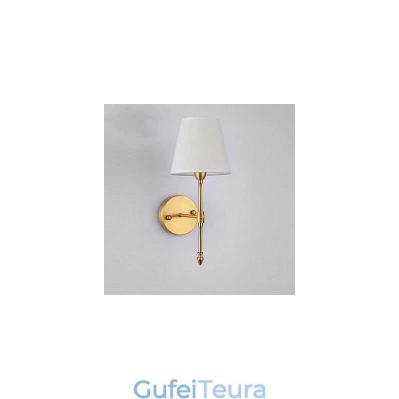 מנורות קיר קלאסיות לחדר שינה פשוט מתכת סלון קיר פמוט בר קפה מסדרון מרפסת מנורת קיר