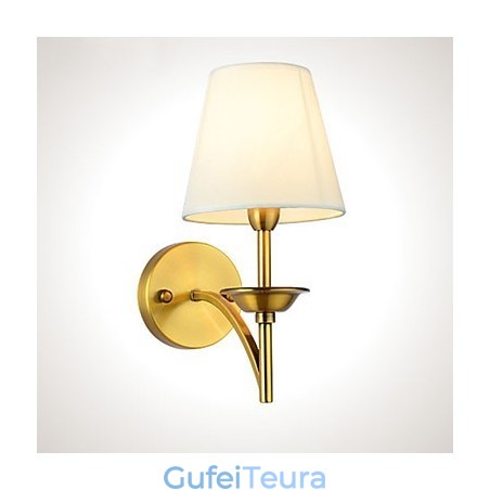 מנורות קיר קלאסיות לחדר שינה פשוט מתכת סלון קיר פמוט בר קפה מסדרון מרפסת מנורת קיר