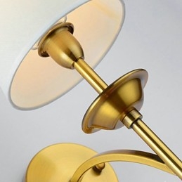 מנורות קיר קלאסיות לחדר שינה פשוט מתכת סלון קיר פמוט בר קפה מסדרון מרפסת מנורת קיר