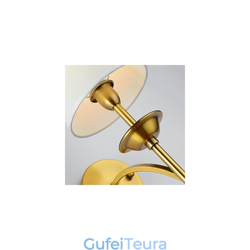 מנורות קיר קלאסיות לחדר שינה פשוט מתכת סלון קיר פמוט בר קפה מסדרון מרפסת מנורת קיר