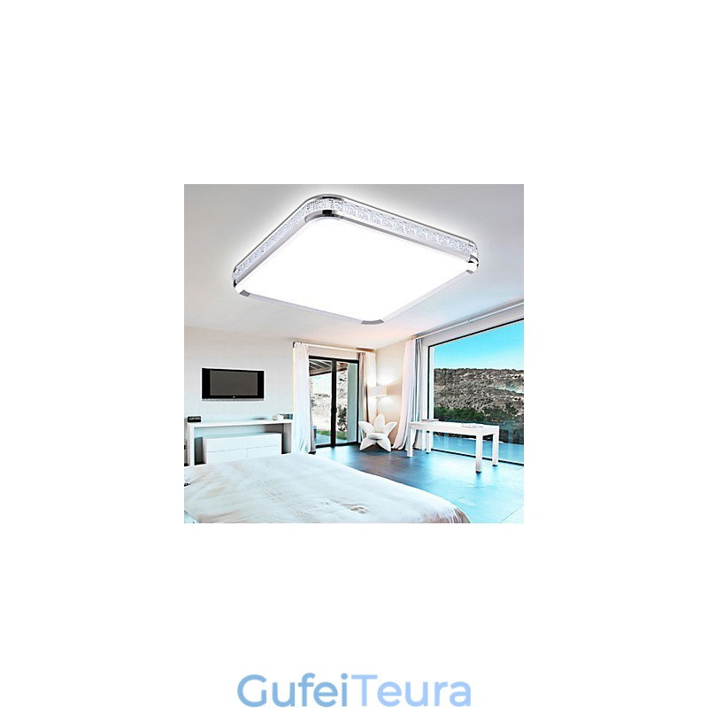 Flush Mounte Light יוקרתי אקריליק מודרני עם אור זהוב או כסף מתכוונן יכול לבחור