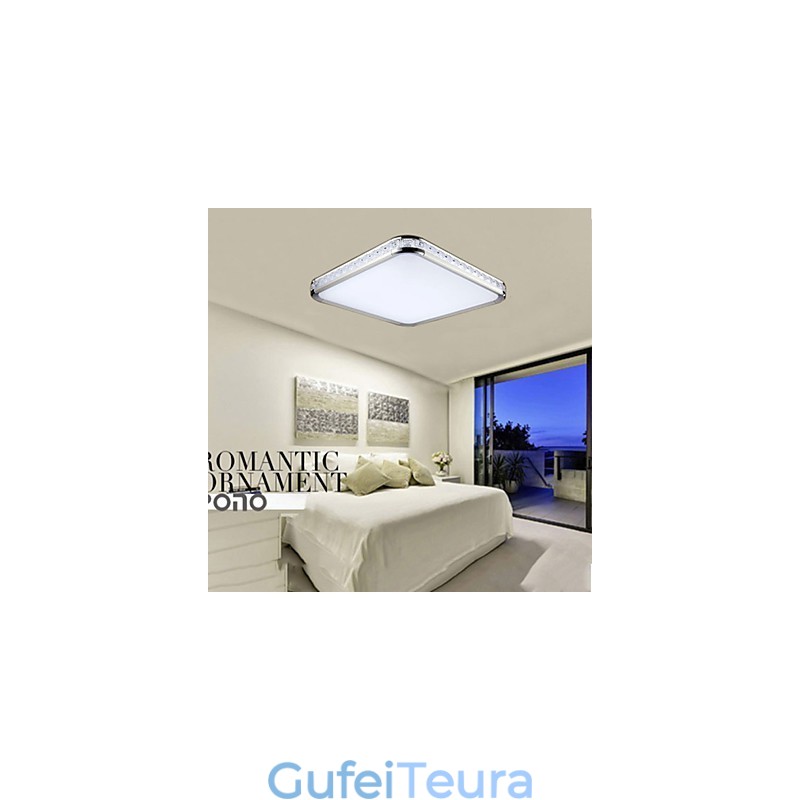 Flush Mounte Light יוקרתי אקריליק מודרני עם אור זהוב או כסף מתכוונן יכול לבחור