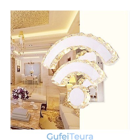 פמוטי קיר קריסטל מיני סטייל מודרני עכשווי קריסטל