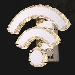 פמוטי קיר קריסטל מיני סטייל מודרני עכשווי קריסטל