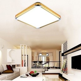 Flush Mounte Light יוקרתי אקריליק מודרני עם אור זהוב או כסף מתכוונן יכול לבחור