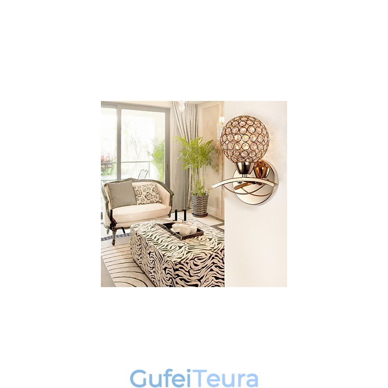 פמוטי קיר קריאת אורות קיר קריסטל מיני סגנון מודרני עכשווי מתכת