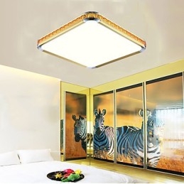 Flush Mounte Light יוקרתי אקריליק מודרני עם אור זהוב או כסף מתכוונן יכול לבחור