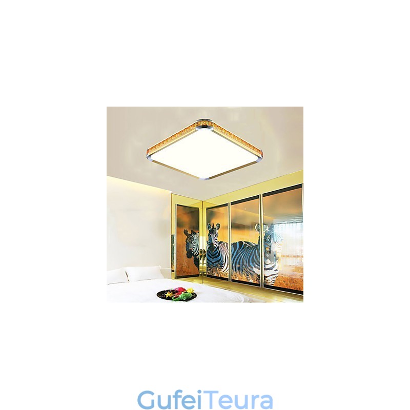 Flush Mounte Light יוקרתי אקריליק מודרני עם אור זהוב או כסף מתכוונן יכול לבחור