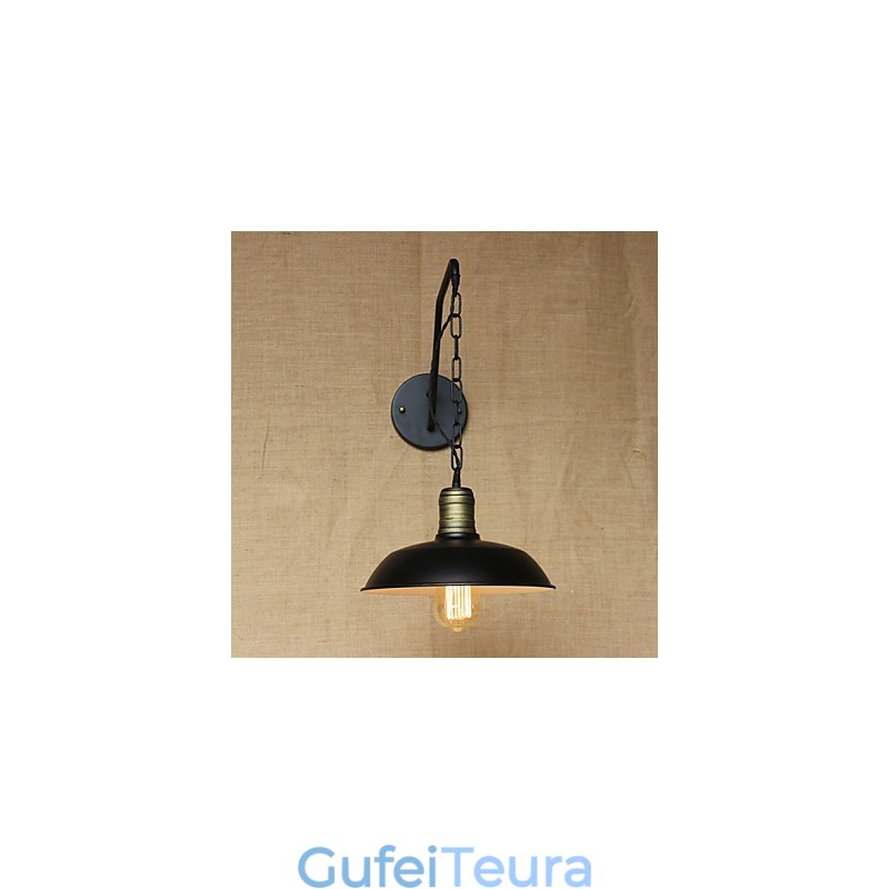 אישיות פשוטה ויצירתית מנורת קיר תעשיית שרשרת אמריקאית רטרו ברזל מעבר חדר שינה מנורת קיר ליד המיטה